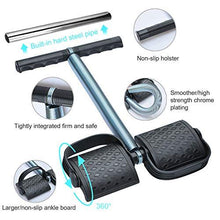 Load image into Gallery viewer, COVVY Elastic Sit Up Pull Rope Spring Tension Foot Pedal Abdomen Leg Exerciser Tummy Trimmer Equipment Bodybuilding Home Gym Arm Waist Sport Fitness Stretching Slimming Training (Black)