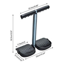 Load image into Gallery viewer, COVVY Elastic Sit Up Pull Rope Spring Tension Foot Pedal Abdomen Leg Exerciser Tummy Trimmer Equipment Bodybuilding Home Gym Arm Waist Sport Fitness Stretching Slimming Training (Black)
