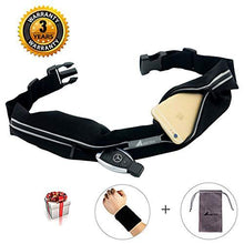 Load image into Gallery viewer, ABETER Best Running Belt Pocket Belt Waist Pack Pouch Sweatproof Rainproof Slim with 2 Expandable Pockets and No Bounce Zipper for Phone, Cards, Money, Sports,Travel, Jogging, Spy, Cycling, Hiking …

