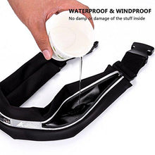 Load image into Gallery viewer, ABETER Best Running Belt Pocket Belt Waist Pack Pouch Sweatproof Rainproof Slim with 2 Expandable Pockets and No Bounce Zipper for Phone, Cards, Money, Sports,Travel, Jogging, Spy, Cycling, Hiking …
