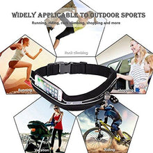 Load image into Gallery viewer, ABETER Best Running Belt Pocket Belt Waist Pack Pouch Sweatproof Rainproof Slim with 2 Expandable Pockets and No Bounce Zipper for Phone, Cards, Money, Sports,Travel, Jogging, Spy, Cycling, Hiking …
