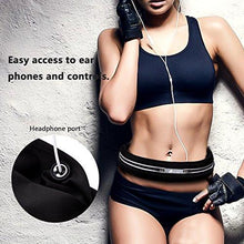 Load image into Gallery viewer, ABETER Best Running Belt Pocket Belt Waist Pack Pouch Sweatproof Rainproof Slim with 2 Expandable Pockets and No Bounce Zipper for Phone, Cards, Money, Sports,Travel, Jogging, Spy, Cycling, Hiking …
